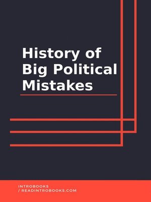 cover image of History of Big Political Mistakes